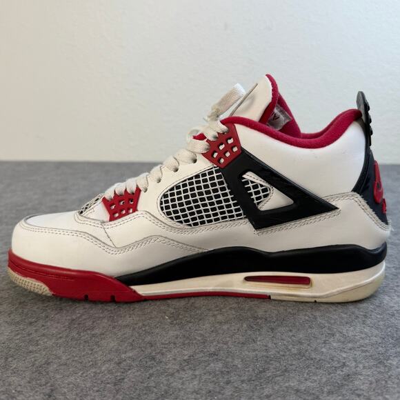 Nike Air Jordan 4 IV Fire Red/White (DC7770-160) Custom Sneakers Shoe Men Size 9 main image 4